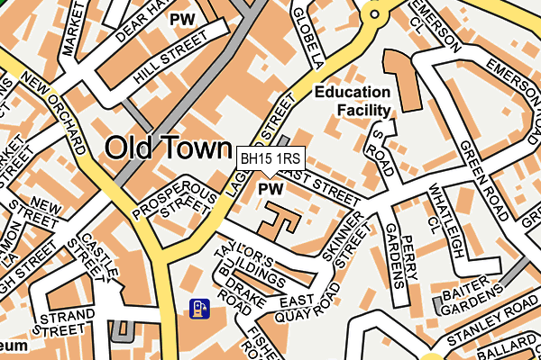 BH15 1RS map - OS OpenMap – Local (Ordnance Survey)