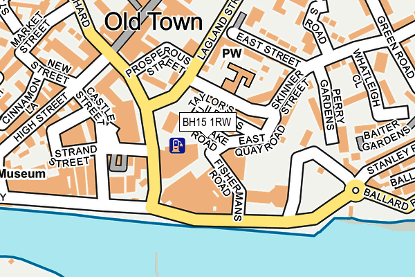 BH15 1RW map - OS OpenMap – Local (Ordnance Survey)
