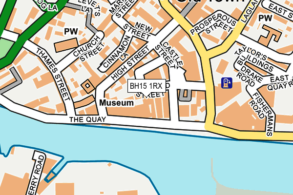 BH15 1RX map - OS OpenMap – Local (Ordnance Survey)