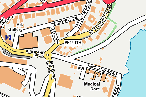 BH15 1TH map - OS OpenMap – Local (Ordnance Survey)