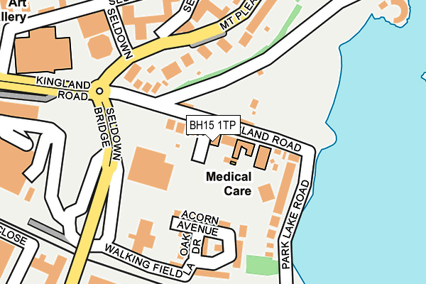 BH15 1TP map - OS OpenMap – Local (Ordnance Survey)