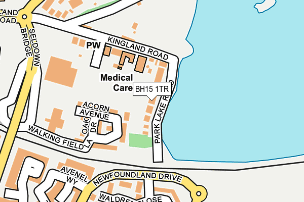 BH15 1TR map - OS OpenMap – Local (Ordnance Survey)