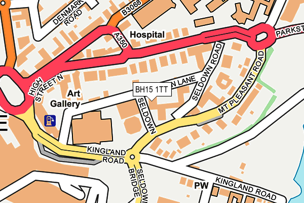 BH15 1TT map - OS OpenMap – Local (Ordnance Survey)