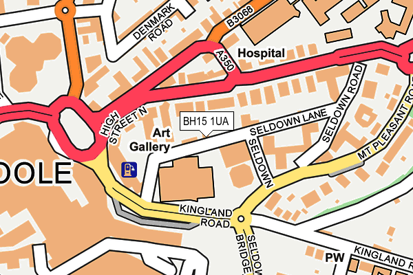 BH15 1UA map - OS OpenMap – Local (Ordnance Survey)