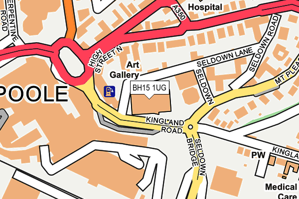 BH15 1UG map - OS OpenMap – Local (Ordnance Survey)