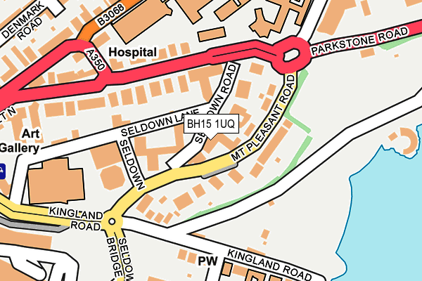 BH15 1UQ map - OS OpenMap – Local (Ordnance Survey)