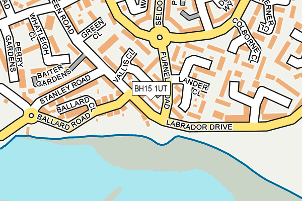 BH15 1UT map - OS OpenMap – Local (Ordnance Survey)