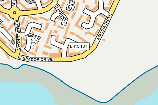 BH15 1UY map - OS OpenMap – Local (Ordnance Survey)