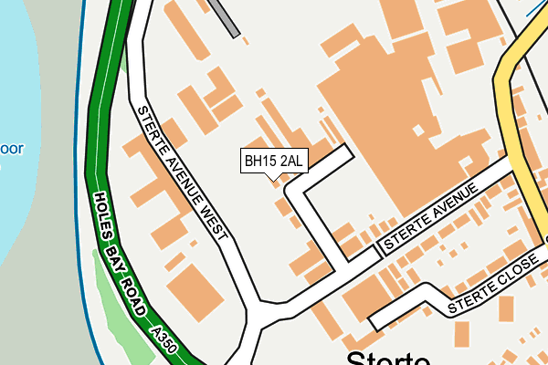 BH15 2AL map - OS OpenMap – Local (Ordnance Survey)