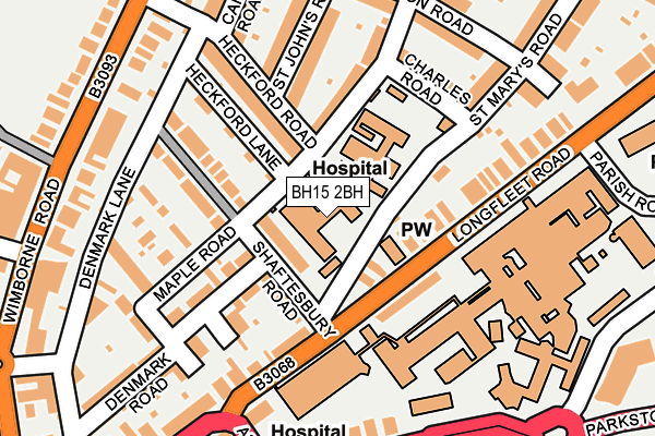 BH15 2BH map - OS OpenMap – Local (Ordnance Survey)