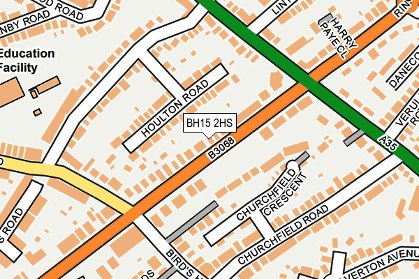 BH15 2HS map - OS OpenMap – Local (Ordnance Survey)