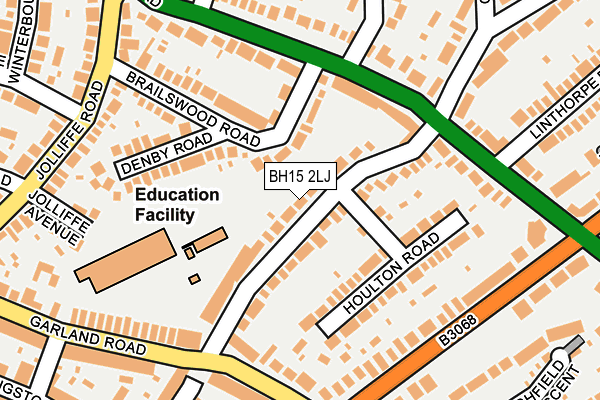 BH15 2LJ map - OS OpenMap – Local (Ordnance Survey)