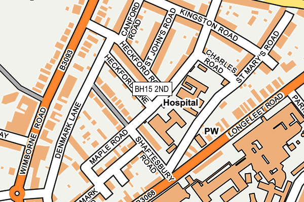 BH15 2ND map - OS OpenMap – Local (Ordnance Survey)