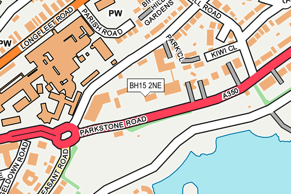 BH15 2NE map - OS OpenMap – Local (Ordnance Survey)
