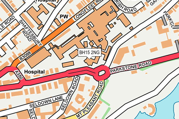 BH15 2NG map - OS OpenMap – Local (Ordnance Survey)