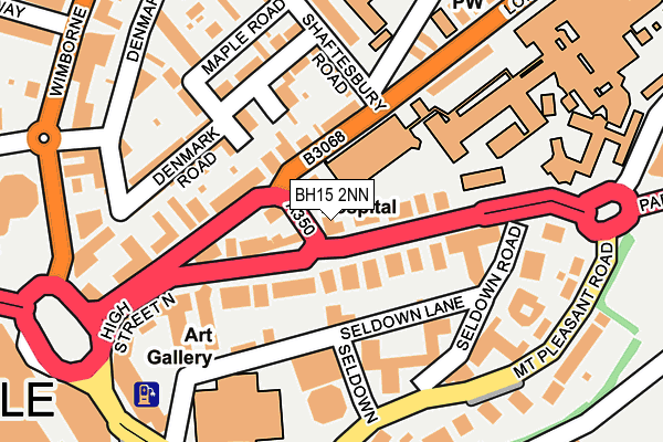BH15 2NN map - OS OpenMap – Local (Ordnance Survey)