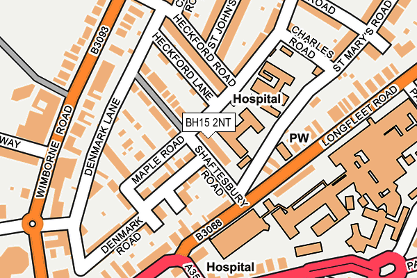 BH15 2NT map - OS OpenMap – Local (Ordnance Survey)