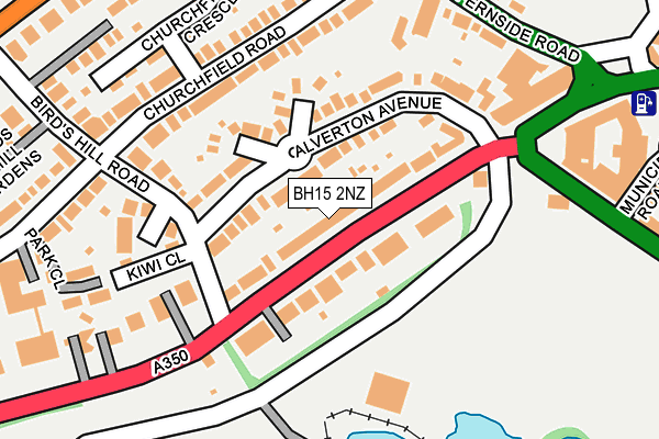 BH15 2NZ map - OS OpenMap – Local (Ordnance Survey)