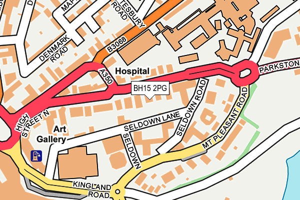 BH15 2PG map - OS OpenMap – Local (Ordnance Survey)