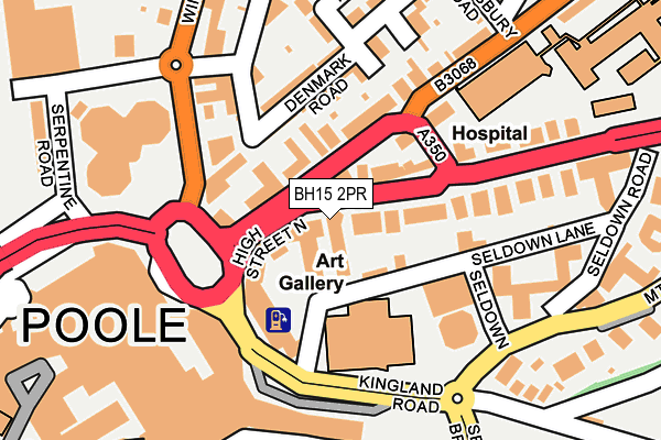 BH15 2PR map - OS OpenMap – Local (Ordnance Survey)