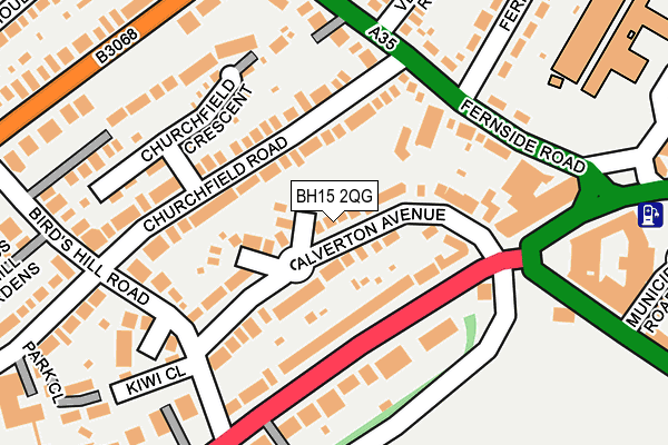 BH15 2QG map - OS OpenMap – Local (Ordnance Survey)