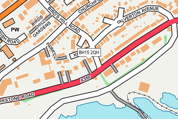 BH15 2QH map - OS OpenMap – Local (Ordnance Survey)