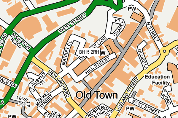 BH15 2RH map - OS OpenMap – Local (Ordnance Survey)