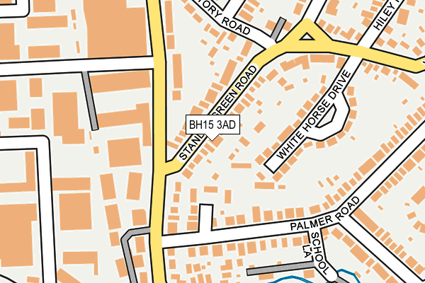 BH15 3AD map - OS OpenMap – Local (Ordnance Survey)