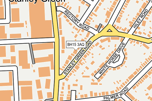 BH15 3AQ map - OS OpenMap – Local (Ordnance Survey)