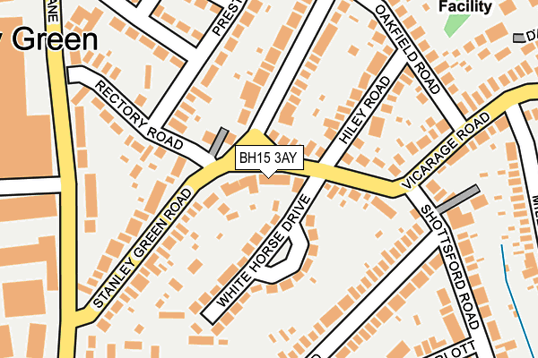 BH15 3AY map - OS OpenMap – Local (Ordnance Survey)