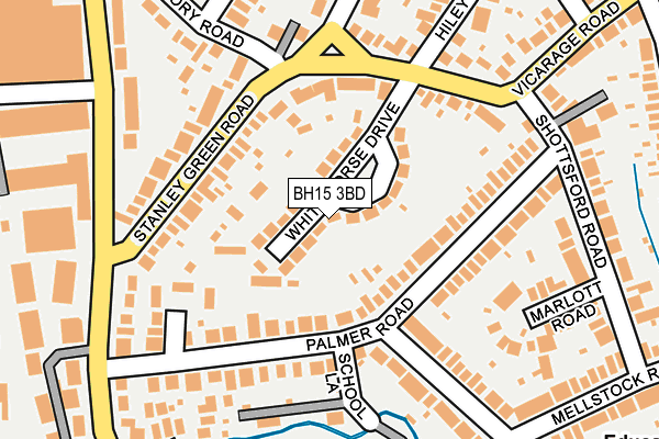 BH15 3BD map - OS OpenMap – Local (Ordnance Survey)