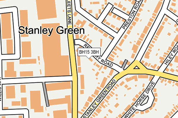 BH15 3BH map - OS OpenMap – Local (Ordnance Survey)