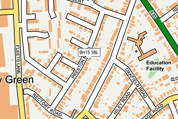 BH15 3BL map - OS OpenMap – Local (Ordnance Survey)