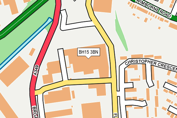 BH15 3BN map - OS OpenMap – Local (Ordnance Survey)