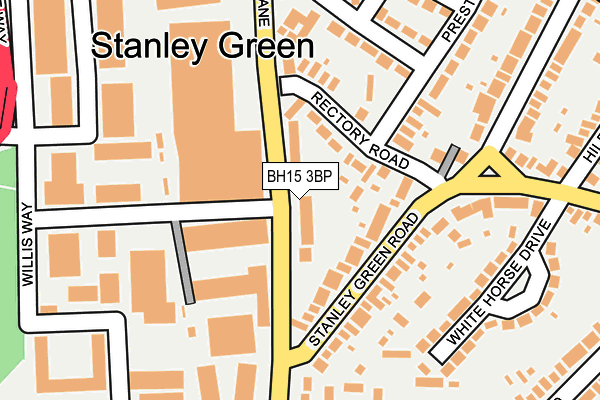 BH15 3BP map - OS OpenMap – Local (Ordnance Survey)