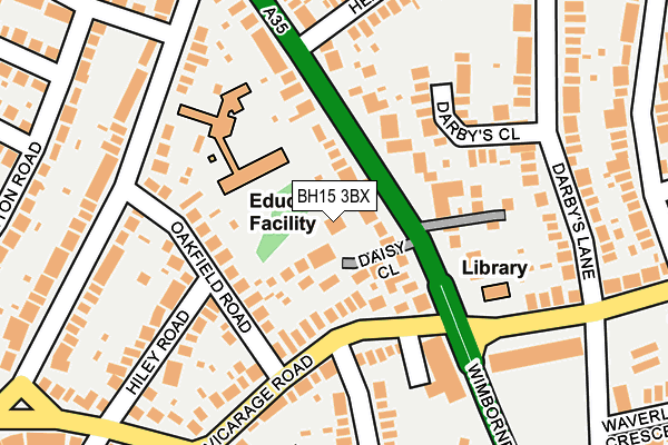 BH15 3BX map - OS OpenMap – Local (Ordnance Survey)