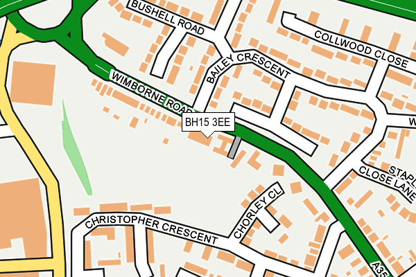 BH15 3EE map - OS OpenMap – Local (Ordnance Survey)