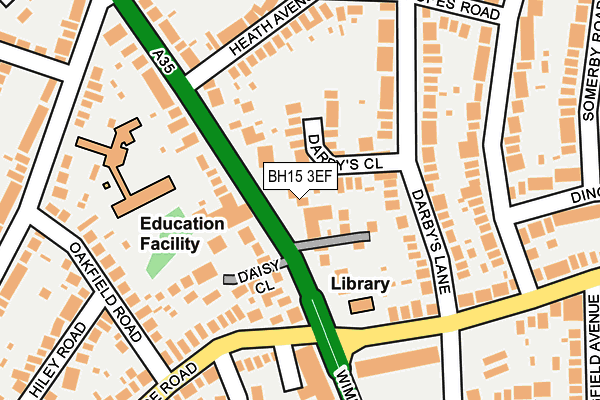 BH15 3EF map - OS OpenMap – Local (Ordnance Survey)