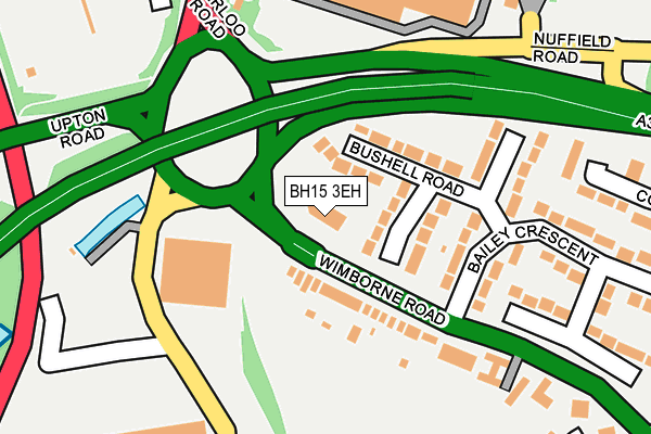 BH15 3EH map - OS OpenMap – Local (Ordnance Survey)