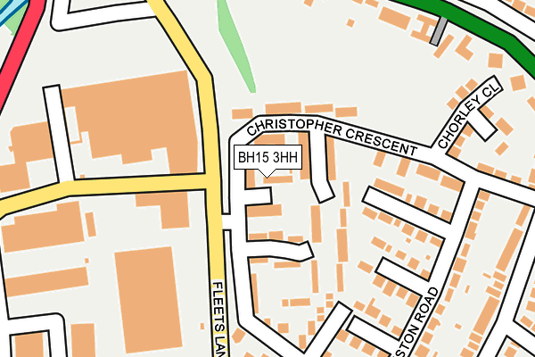 BH15 3HH map - OS OpenMap – Local (Ordnance Survey)