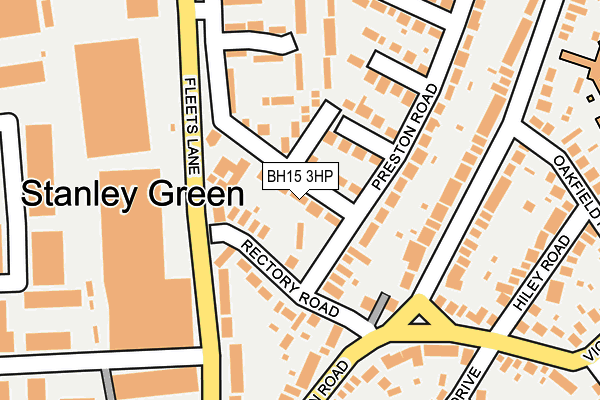 BH15 3HP map - OS OpenMap – Local (Ordnance Survey)