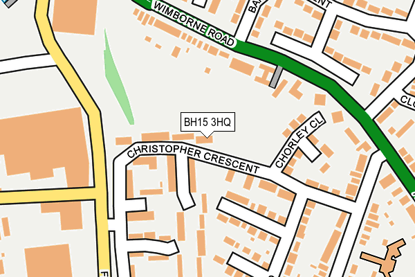 BH15 3HQ map - OS OpenMap – Local (Ordnance Survey)