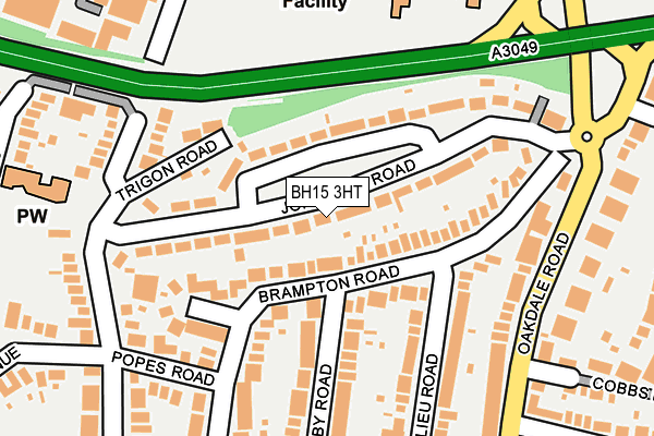 BH15 3HT map - OS OpenMap – Local (Ordnance Survey)