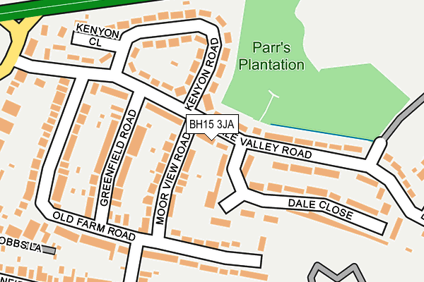 BH15 3JA map - OS OpenMap – Local (Ordnance Survey)