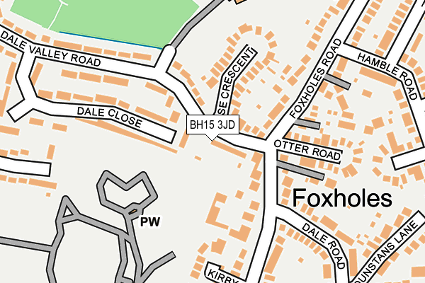 BH15 3JD map - OS OpenMap – Local (Ordnance Survey)