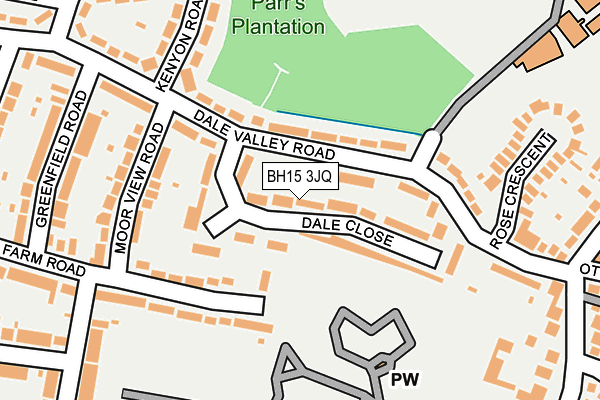 BH15 3JQ map - OS OpenMap – Local (Ordnance Survey)
