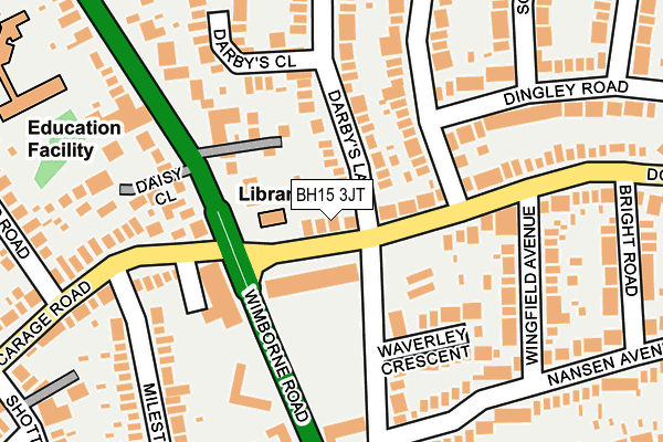 BH15 3JT map - OS OpenMap – Local (Ordnance Survey)