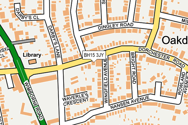 BH15 3JY map - OS OpenMap – Local (Ordnance Survey)