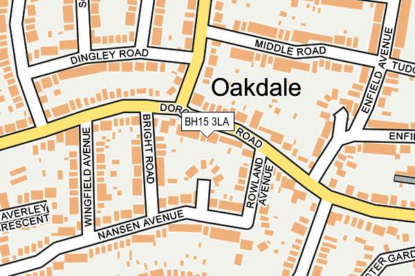 BH15 3LA map - OS OpenMap – Local (Ordnance Survey)