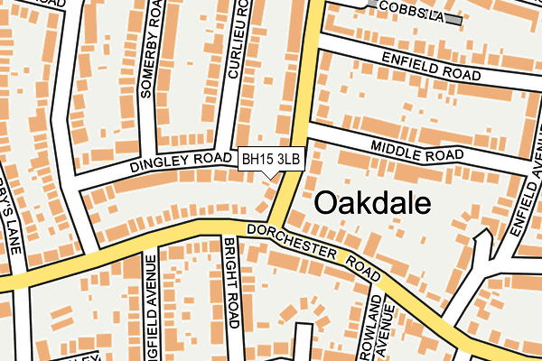 BH15 3LB map - OS OpenMap – Local (Ordnance Survey)